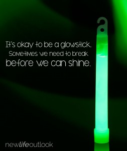 it's okay to be a glowstick quote